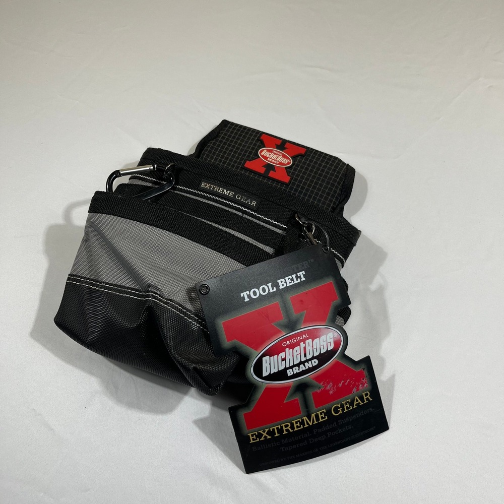 Bucket Boss Mullet Buster Tool Pouch Unisex OS Gray Black Extreme Gear 55035